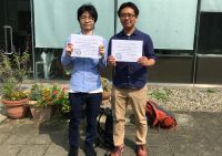 千吉良さん(D2)と吉田さん(D2)が、平成29年度医科学研究所G2発表会(G2 Plus Retreat 2017)において優秀発表賞を受賞しました。