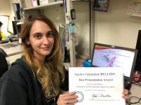 Valenciano Sandra Bellidoさん(D2)が 2020年度医科学研究所G2発表会(G2 PLUS RETREAT 2020)においてBest Presentation Awardを受賞しました。
